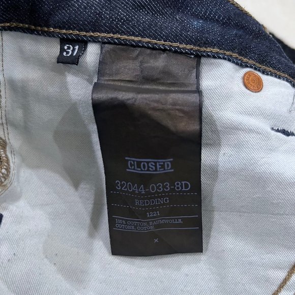 CLOSED Made in Italy Distressed REDDING Denim Jeans Slim Pants - Picture 13 of 14